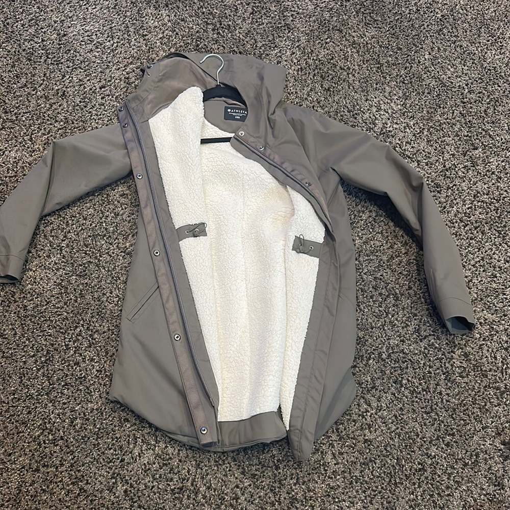 Rain jacket - lined inside for warmth